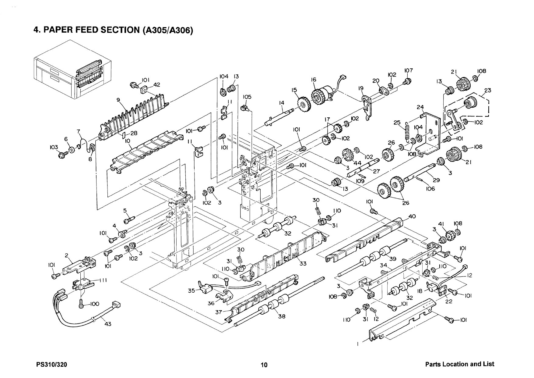 RICOH Options A305 A306 Parts Catalog PDF download-6